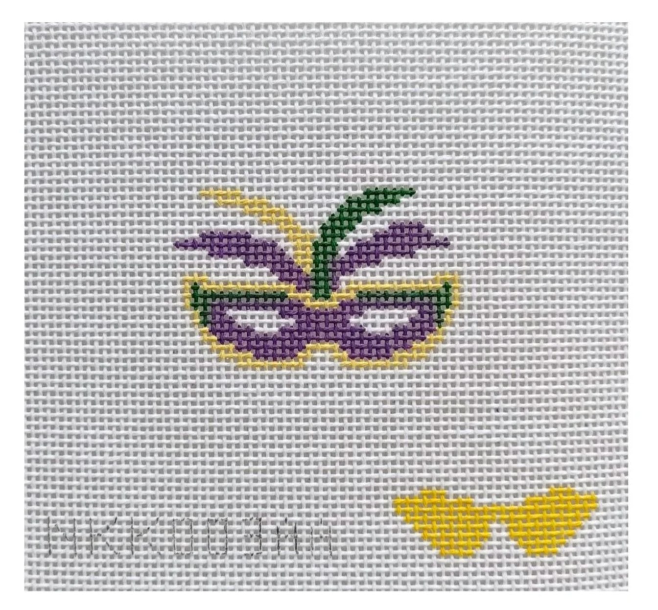 Mini Mardi Gras Mask Canvas