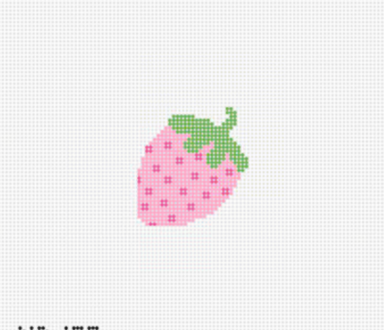 Small Pink Strawberry Canvas