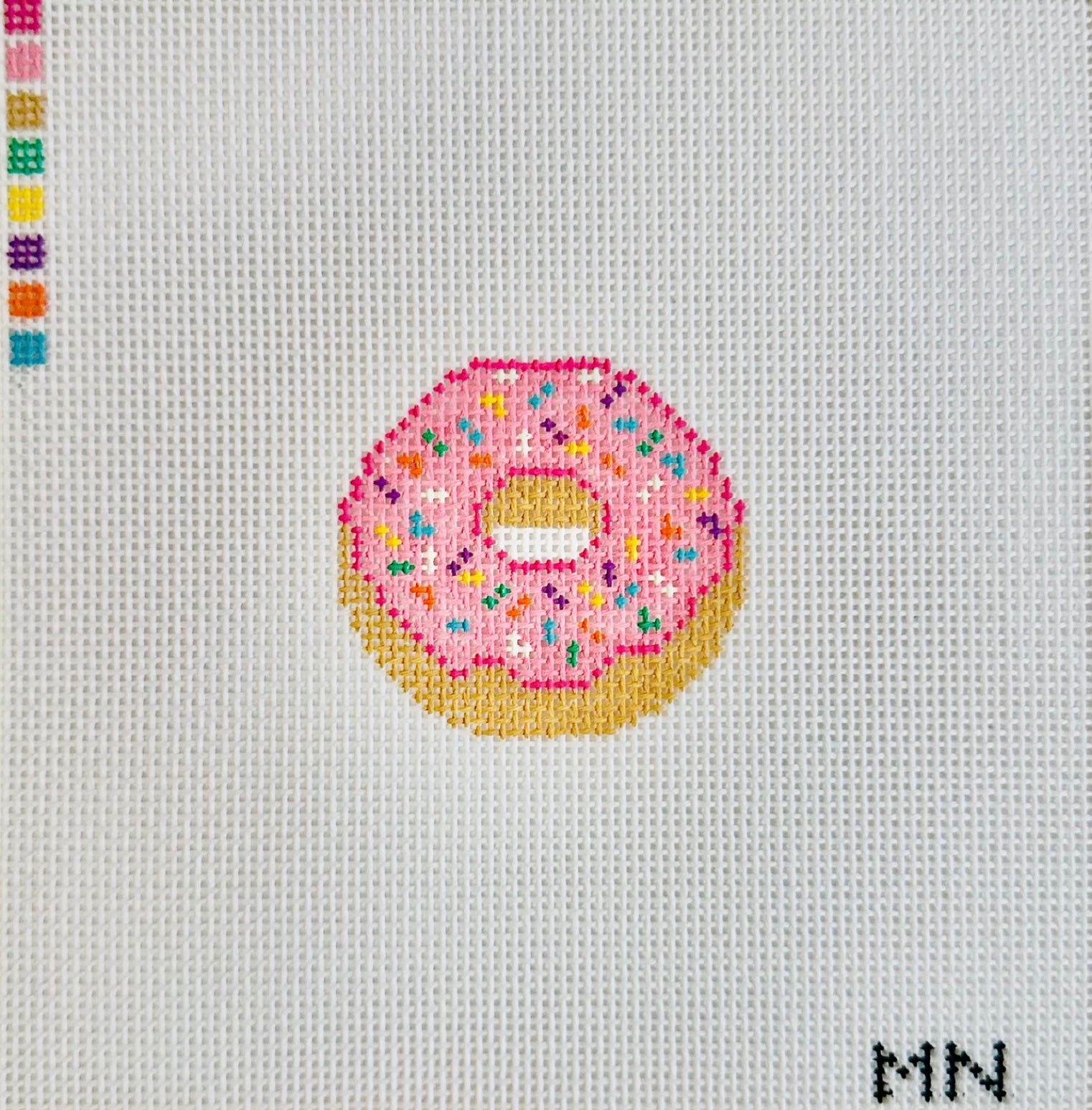 Strawberry Sprinkles Donut Mini Canvas