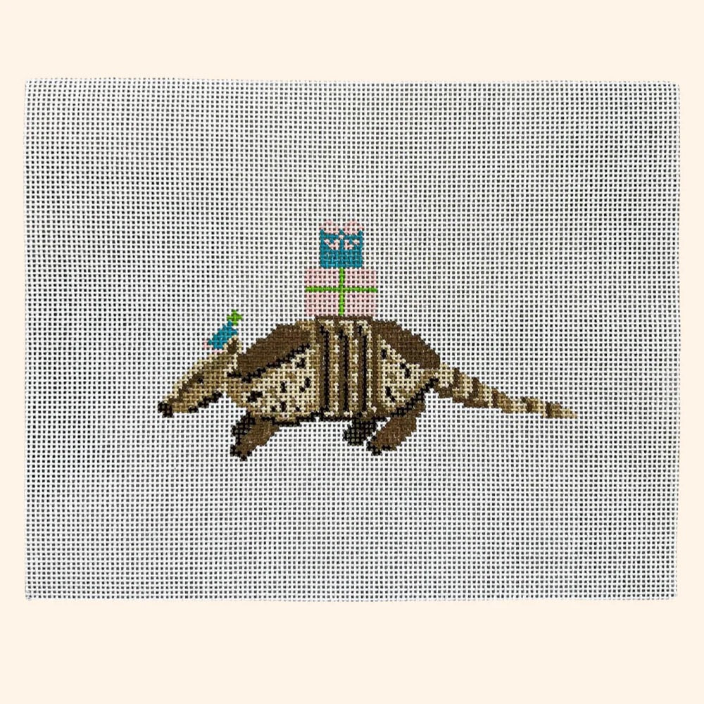 Party Animal Armadillo Canvas