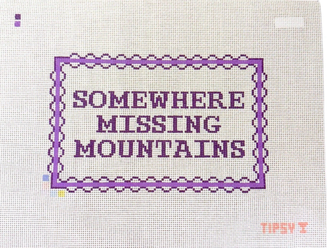 Somewhere Missing Mountains Canvas