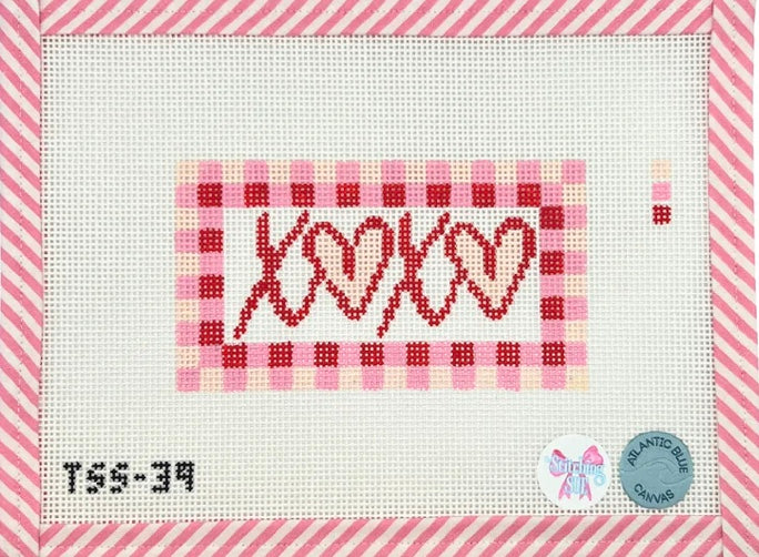 XOXO Gingham Canvas