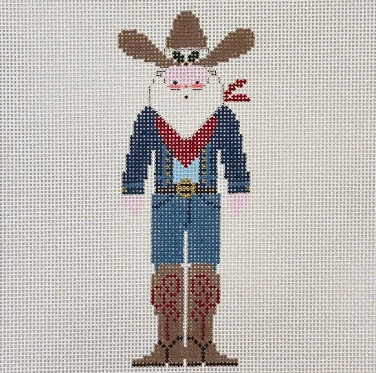 Santas: Cowpoke Santa Canvas