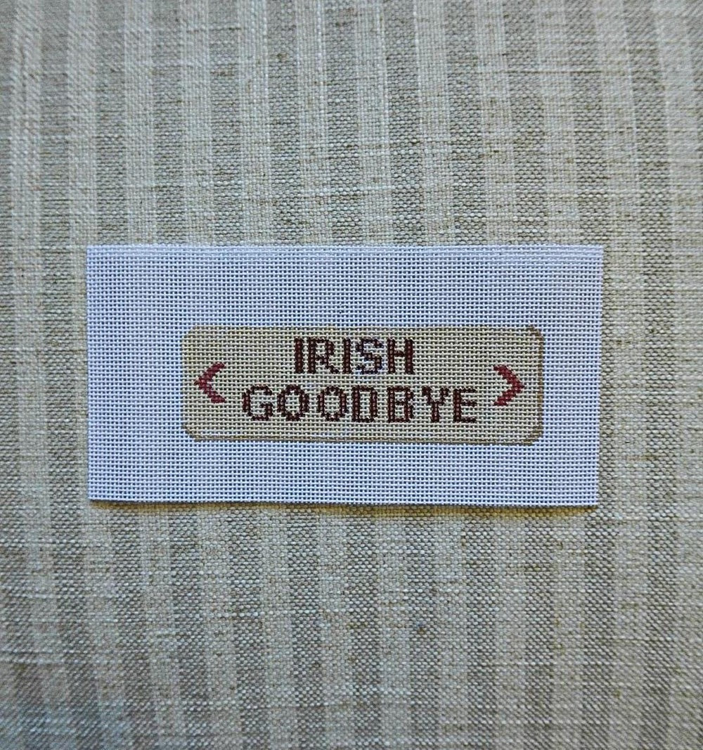 Irish Goodbye Exit Sign Canvas
