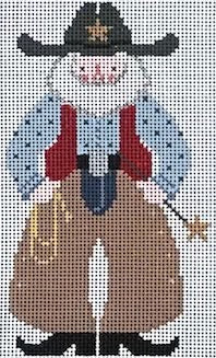 Ride 'Em Cowboy Santa Canvas