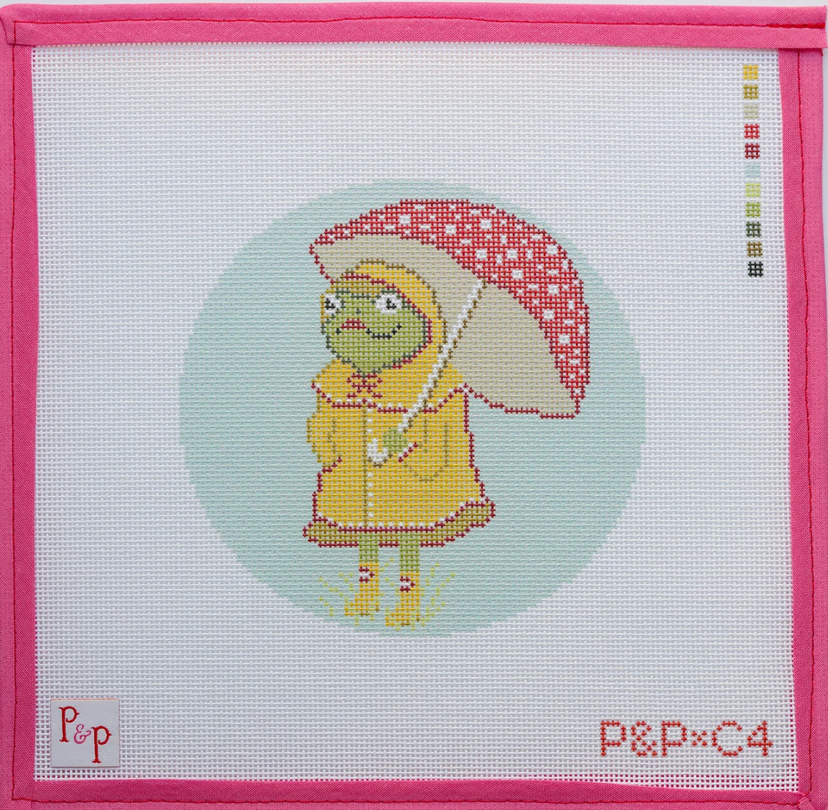 Rainy Ribbit Canvas