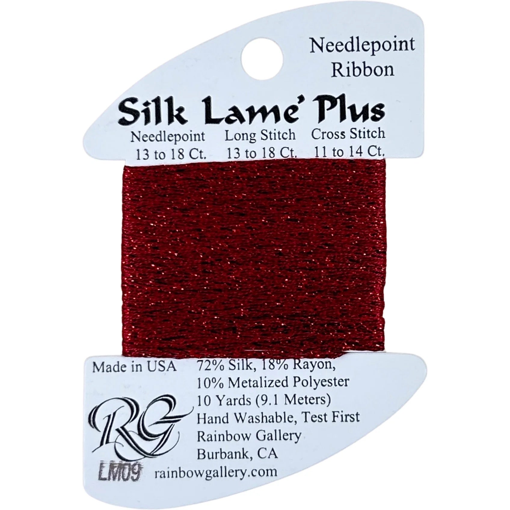 Silk Lame Plus LM09 Dark Red