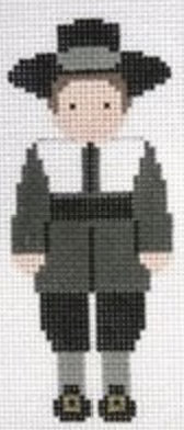 Thanksgiving Pilgrim Boy Canvas