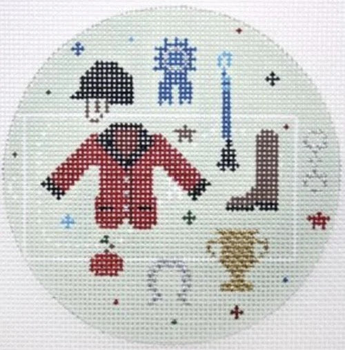 Equestrian Round Canvas