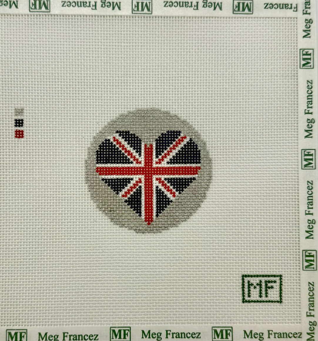 Heart Flag - Union Jack - United Kingdom Canvas