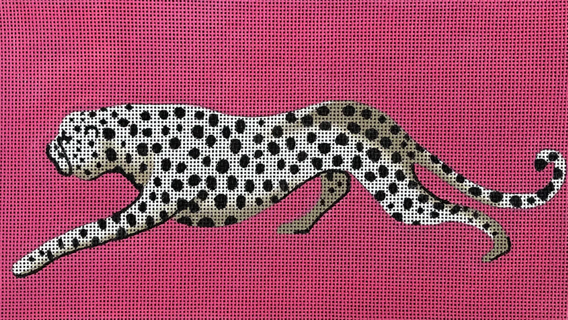 Cheetah with Pink Background