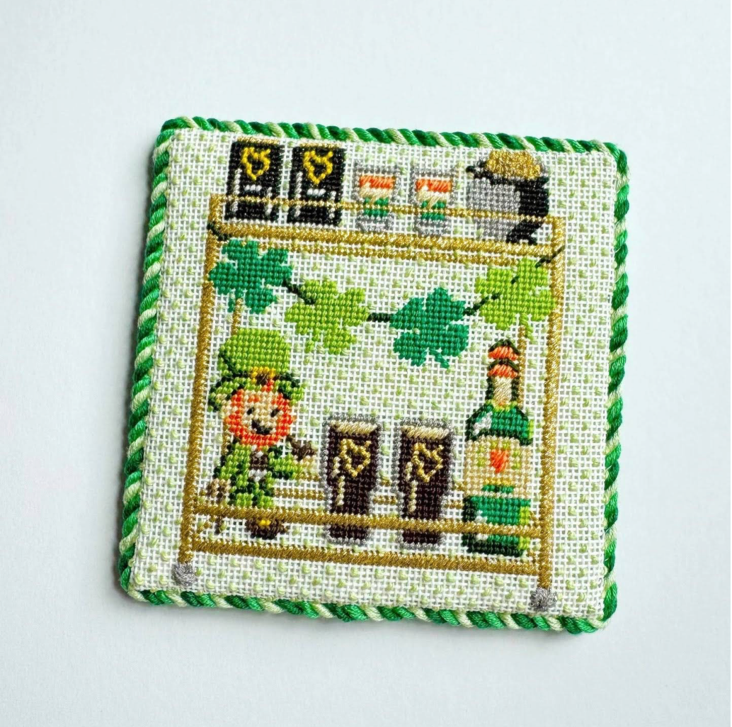 St. Patrick's Bar Cart Canvas