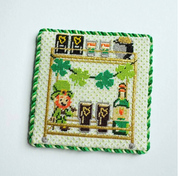 St. Patrick's Bar Cart Canvas