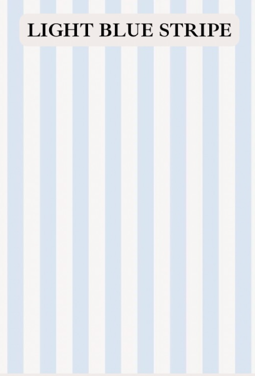 Blue Stripes Ruffle Project Bag