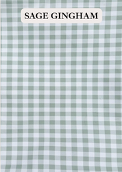 Sage Gingham Ruffle Project Bag