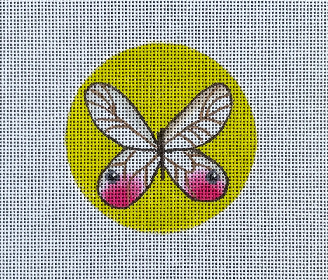 Butterfly with Green Background Canvas