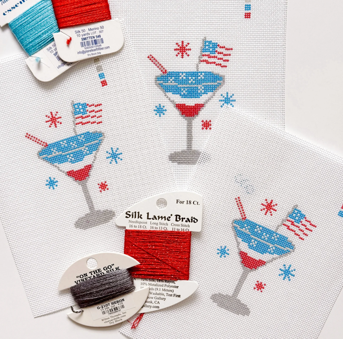 Patriotic Martini Canvas