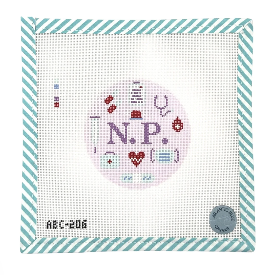 Nurse Practitioner N.P. Round Canvas
