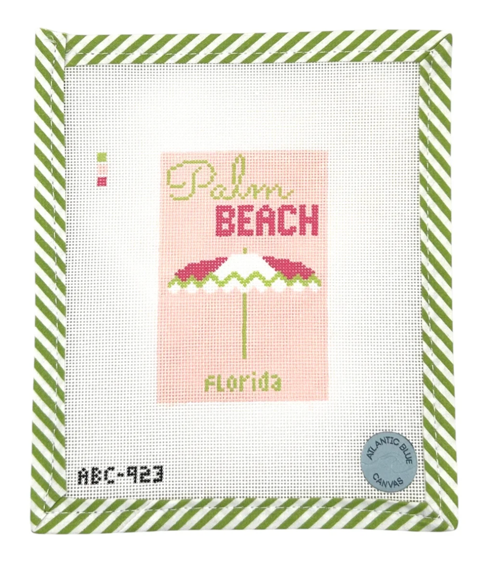 Palm Beach Travel Book Canvas