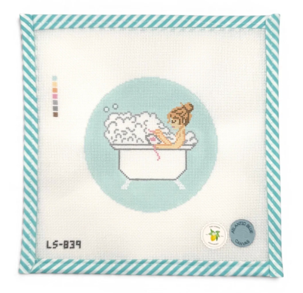 Bathtub Needlepointing Canvas