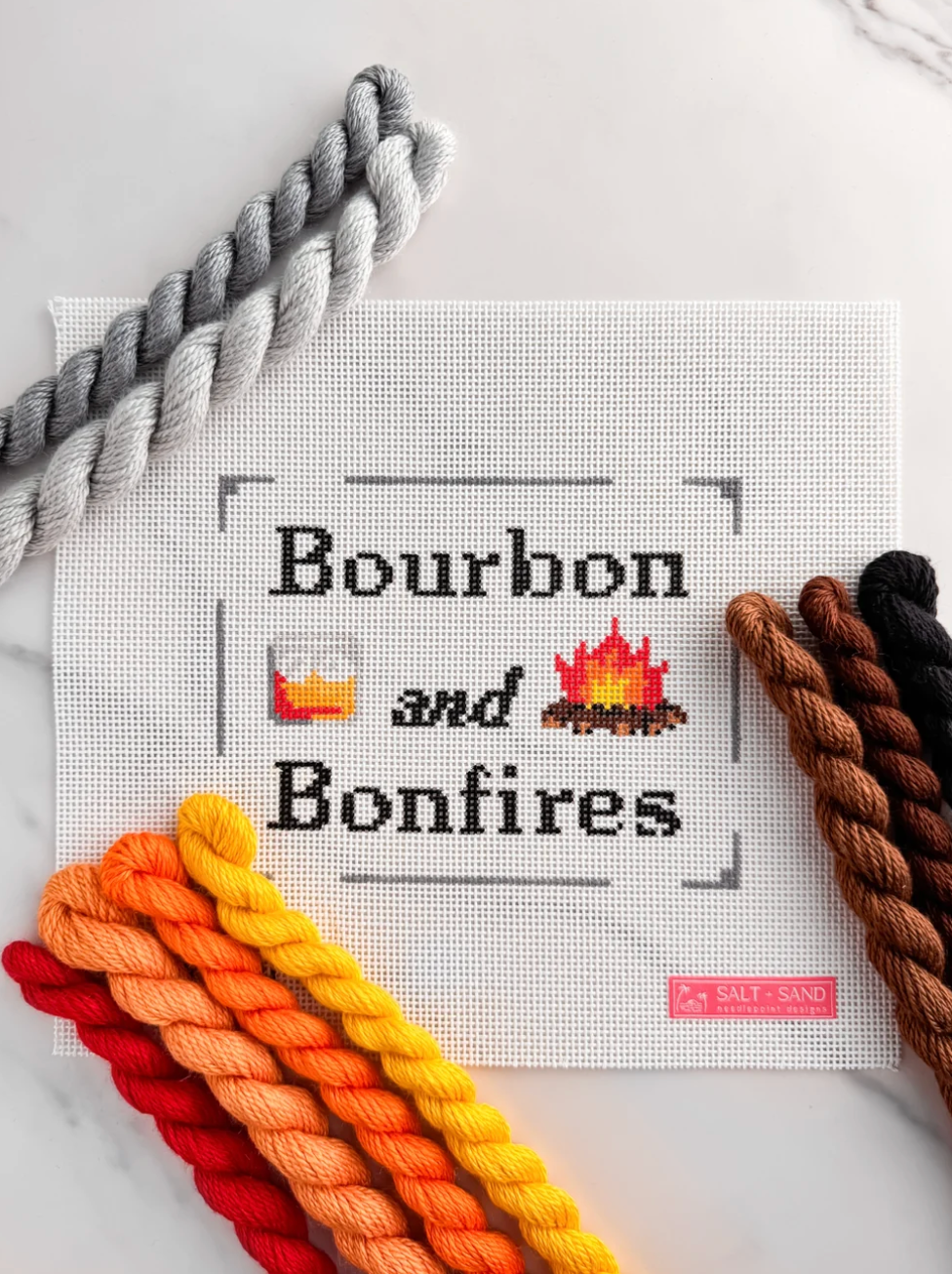 Bourbon and Bonfires Canvas