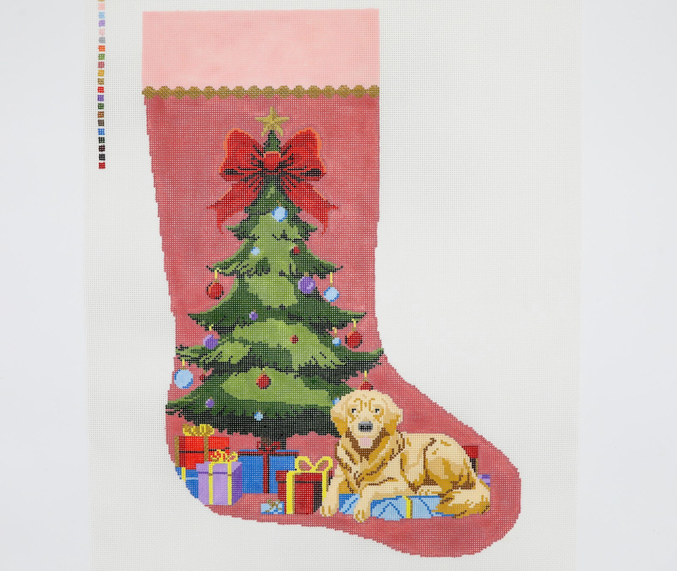 Under the Tree Stocking Canvas
