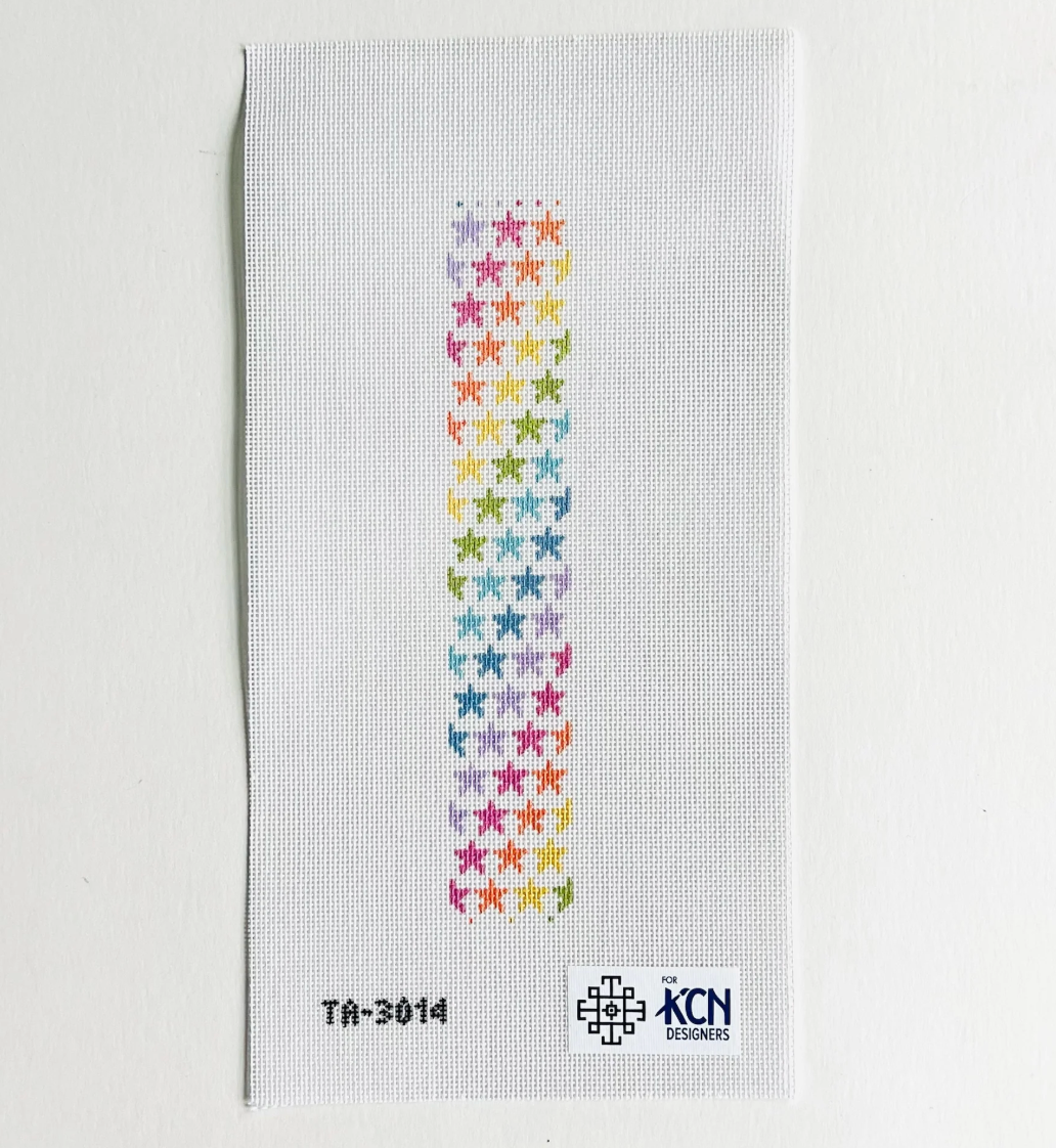 Rainbow Stars Bookmark/Key Fob Canvas