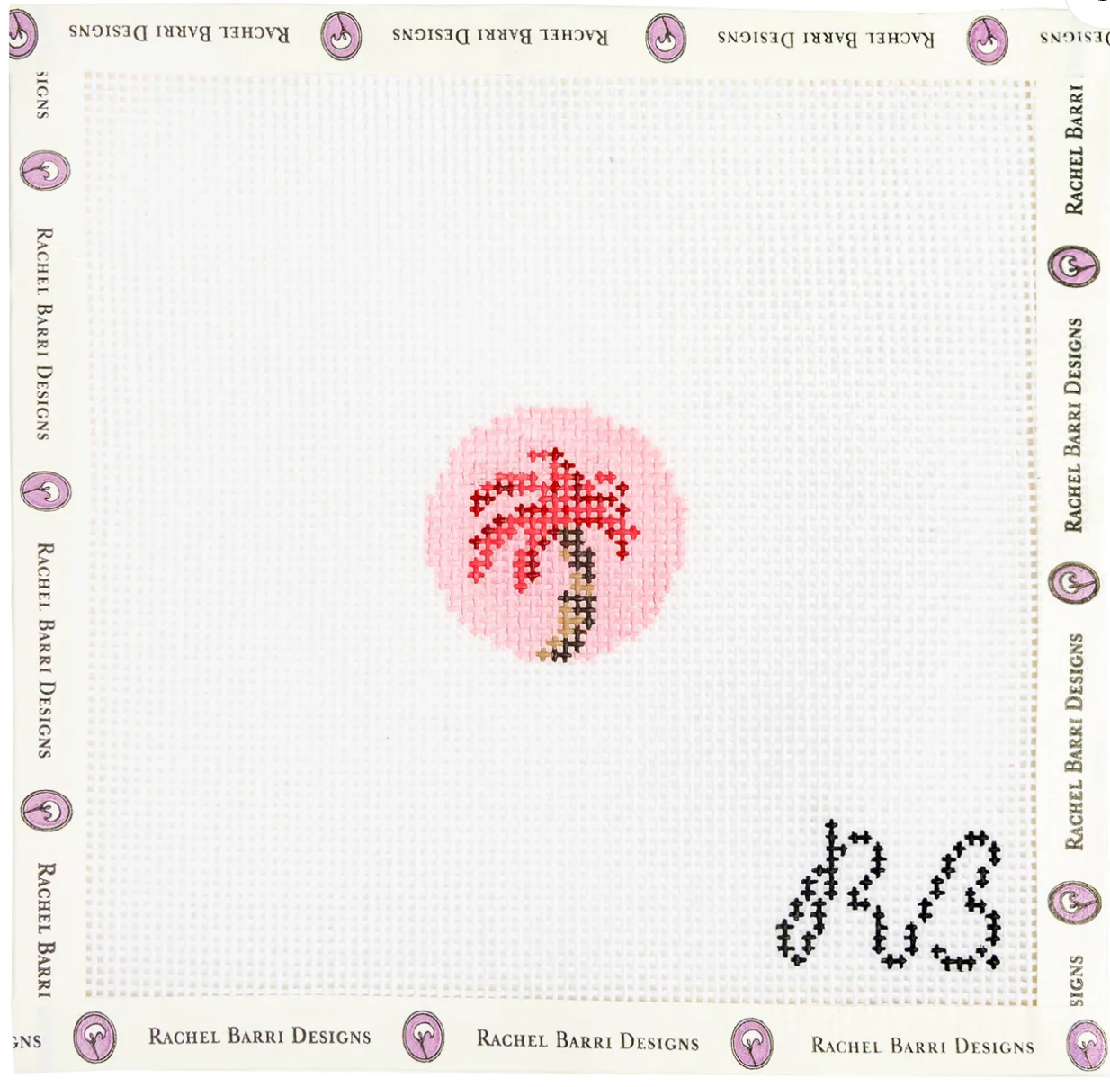 Mini - Pink Palm Tree Canvas