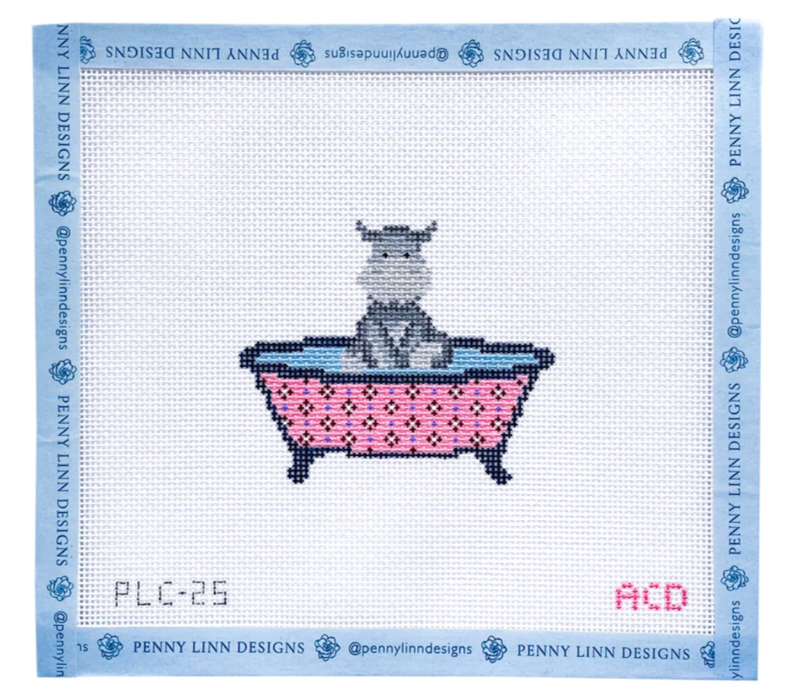 Tub Friends: Hippo Canvas