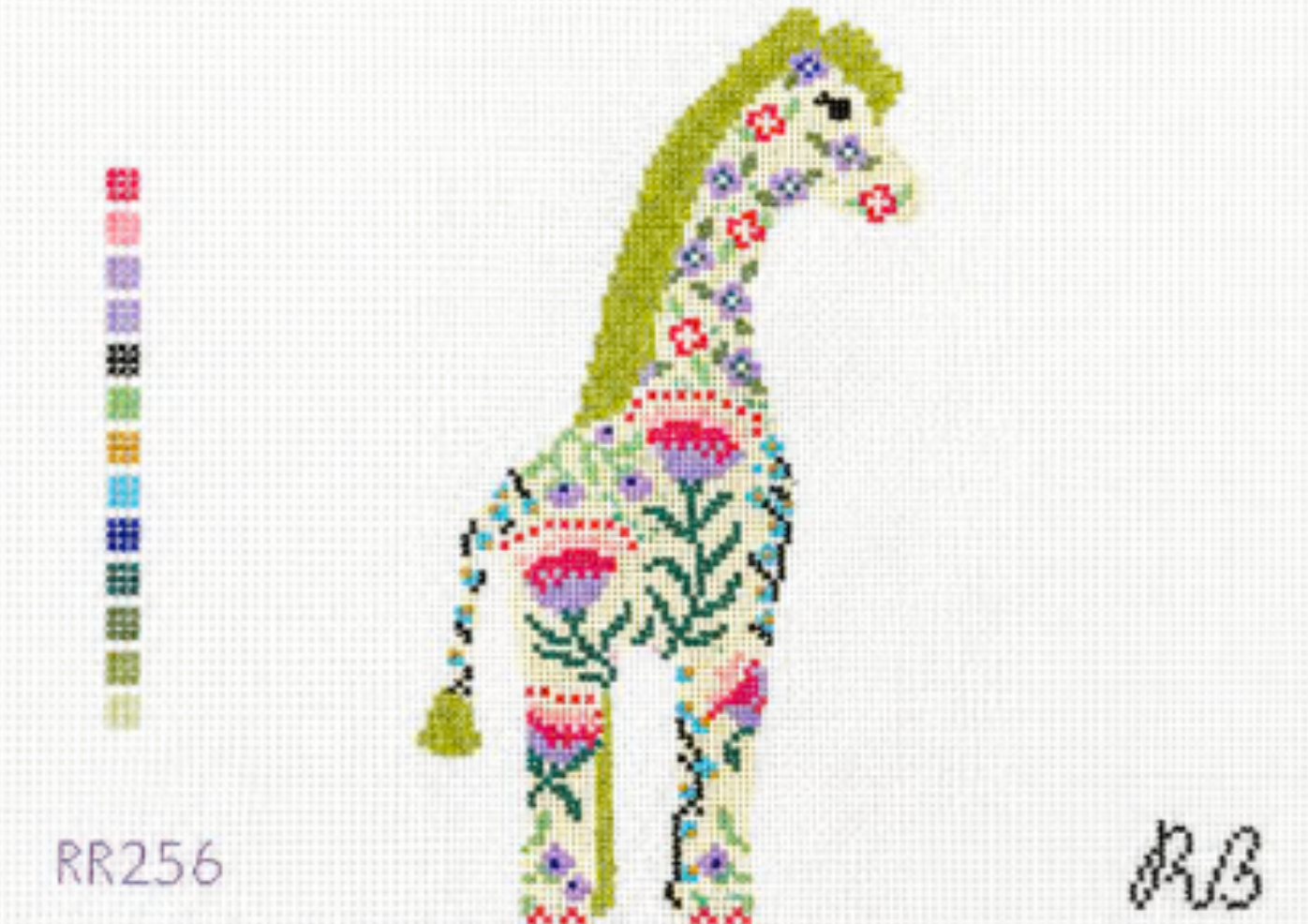 Geraldine The Giraffe Canvas