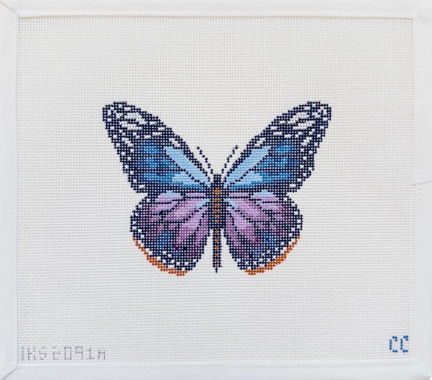 Purple & Blue Monarch Ornament Canvas