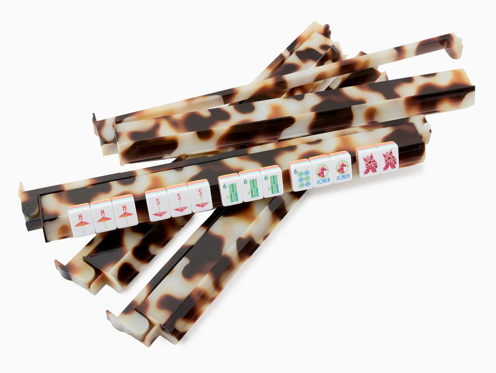 Blond Tortoise Rack and Pusher Set
