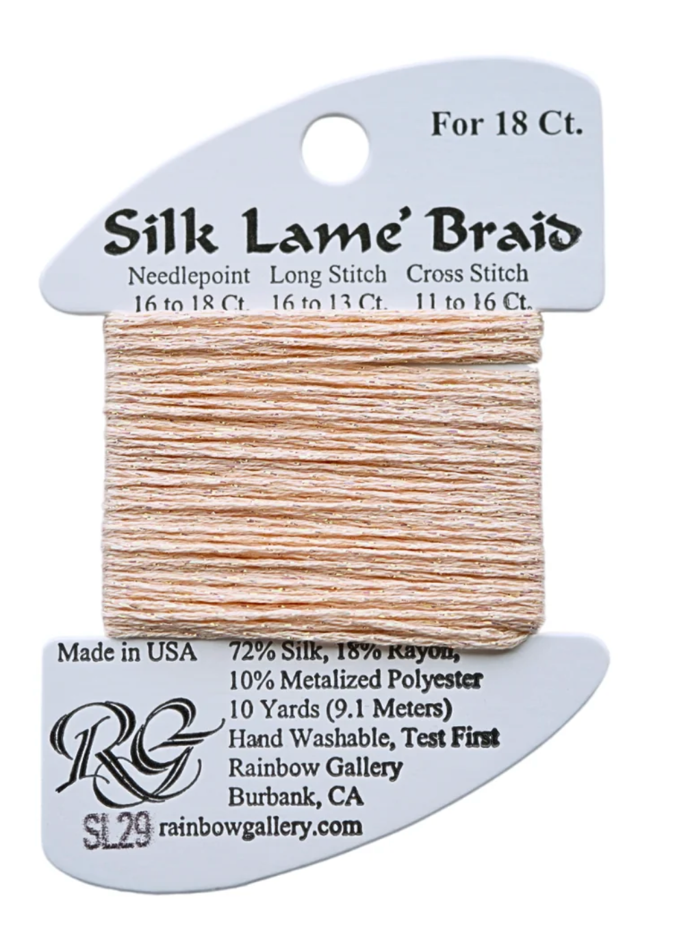 Silk Lame Braid SL29 Chiffon