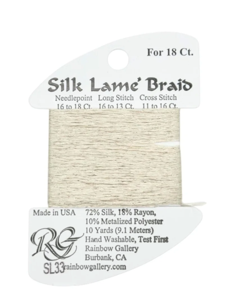 Silk Lame Braid SL33 Eggshell