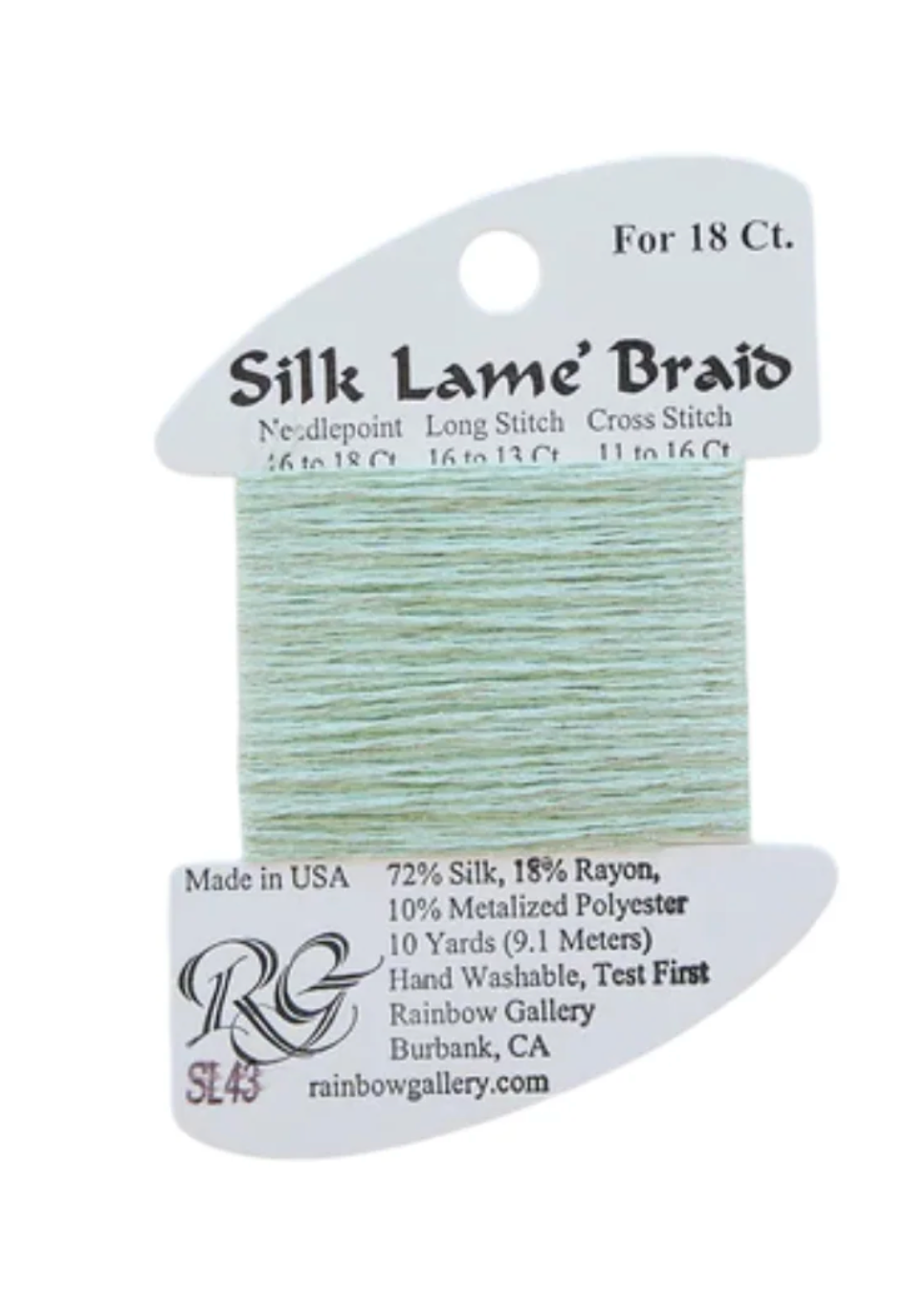 Silk Lame Braid SL43 Lite Mint