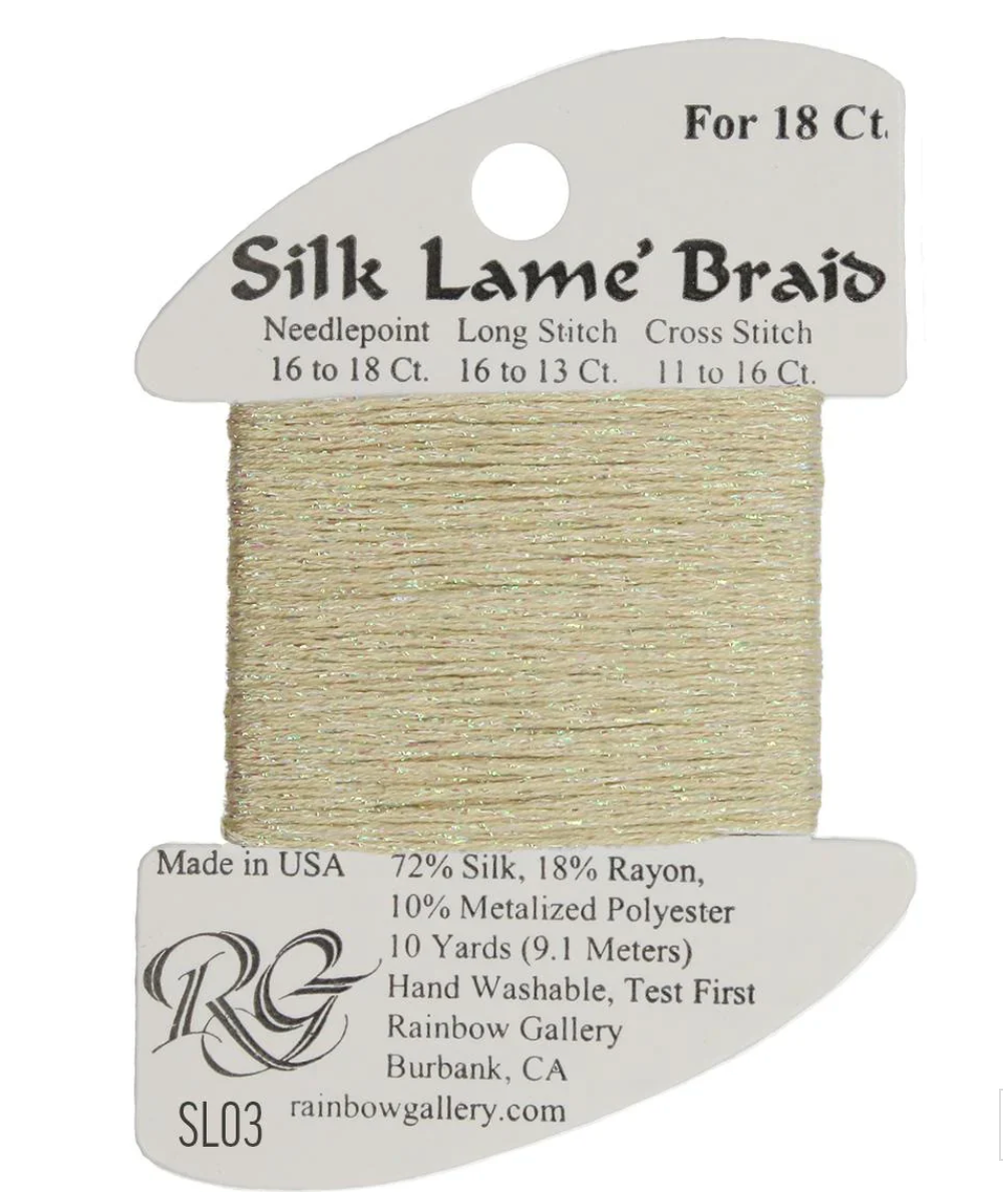 Silk Lame Braid SL03 Ecru
