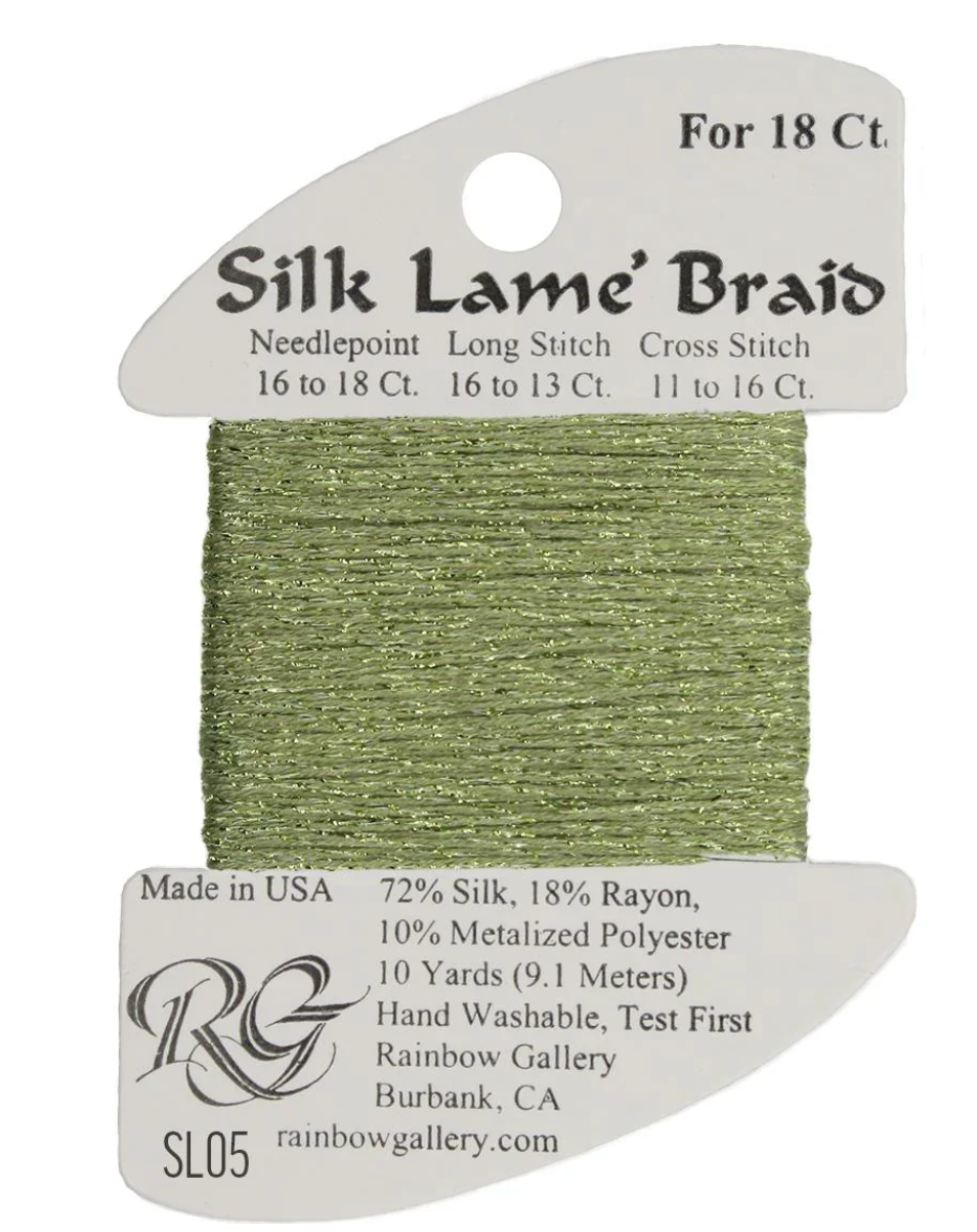 Silk Lame Braid SL05 Avocado
