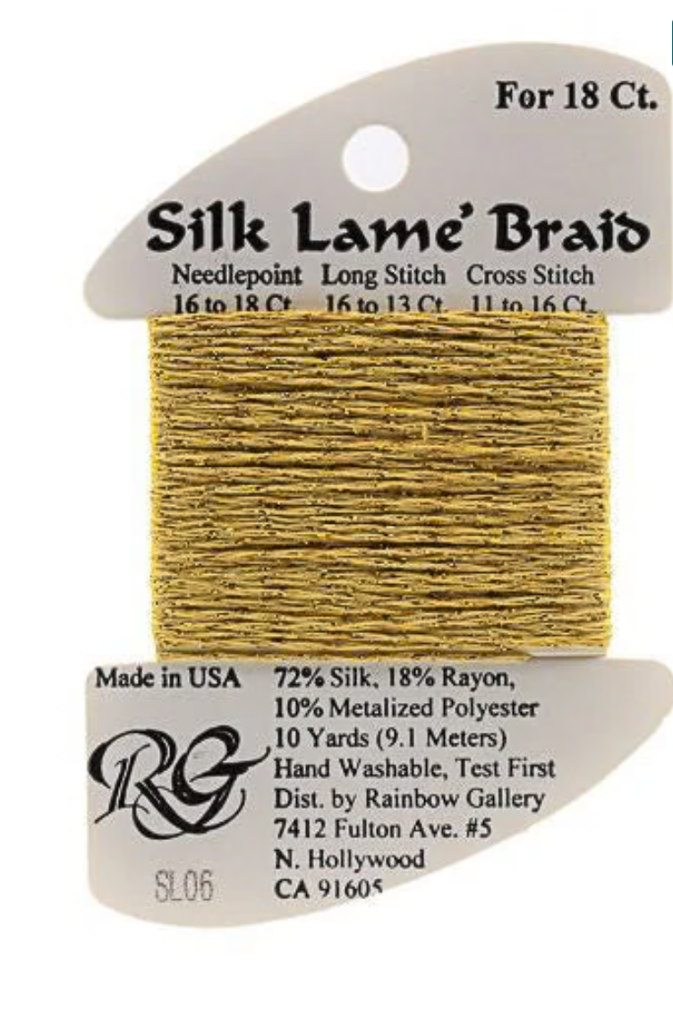 Silk Lame Braid SL06 Gold