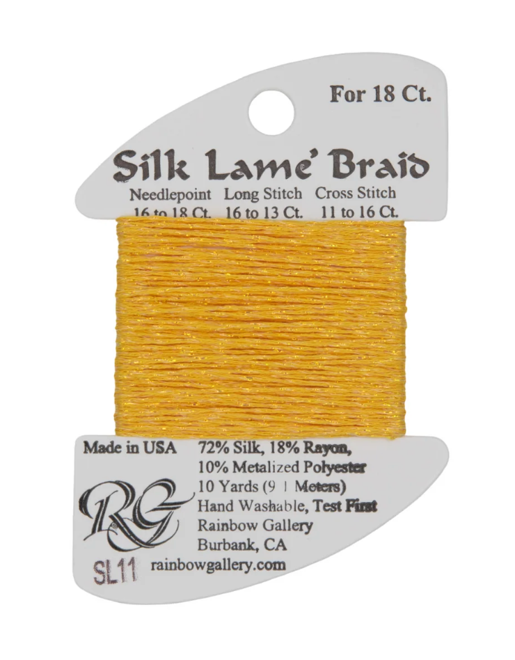 Silk Lame Braid SL11 Yellow