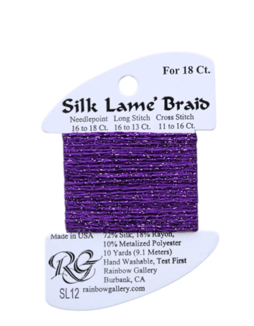 Silk Lame Braid SL12 Purple