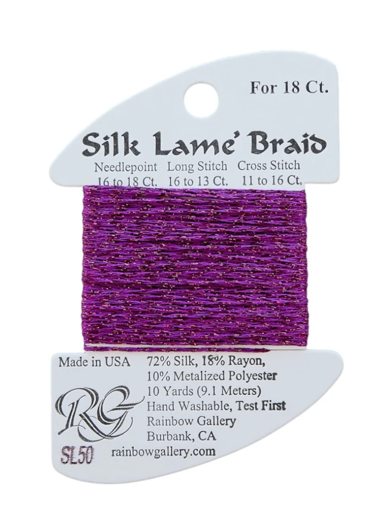 Silk Lame Braid SL50 Fuchsia