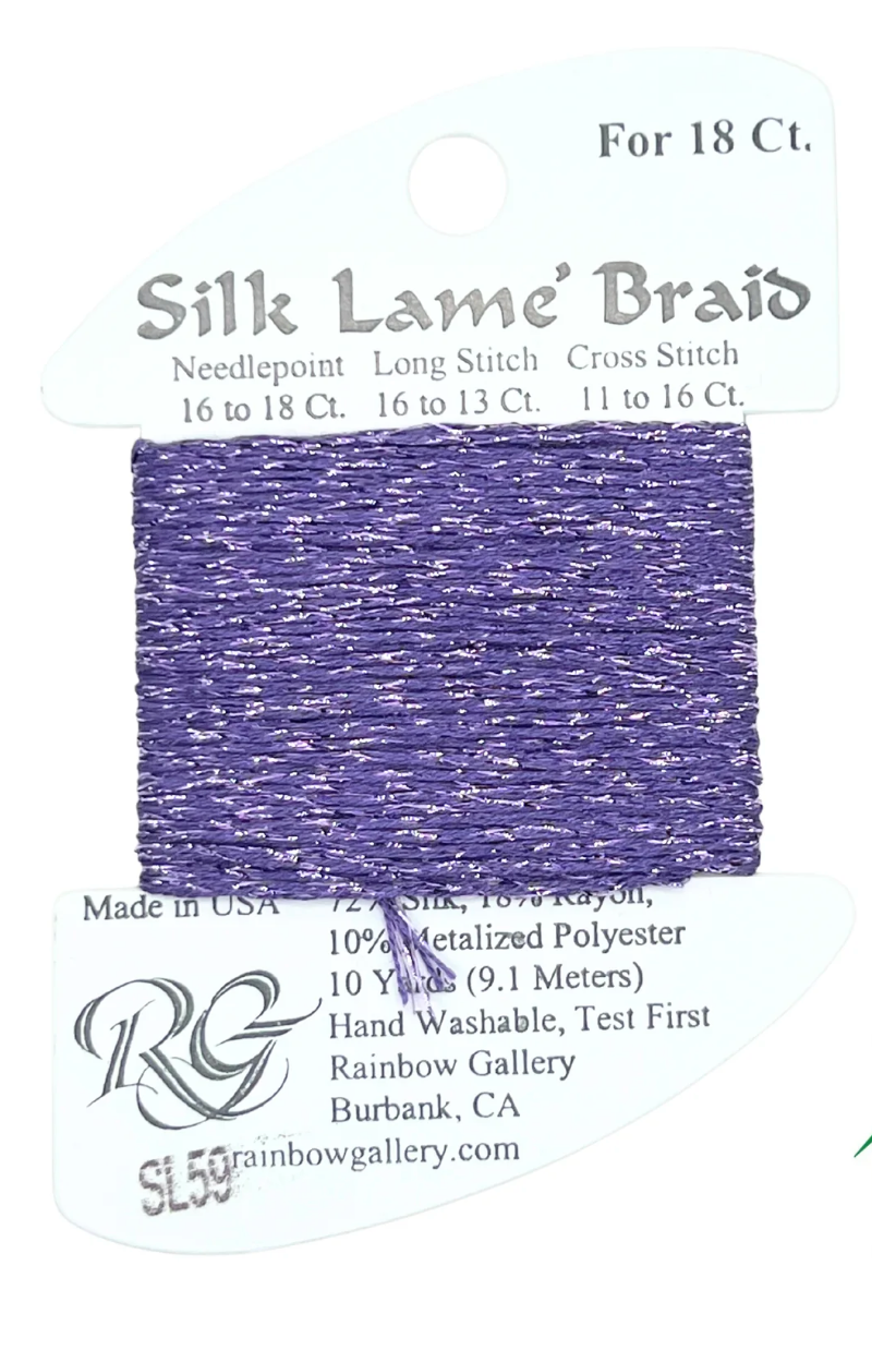Silk Lame Braid SL59 Lilac