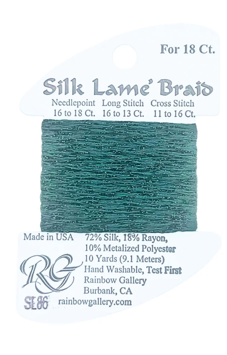 Silk Lame Braid SL86 Deep Forest Green