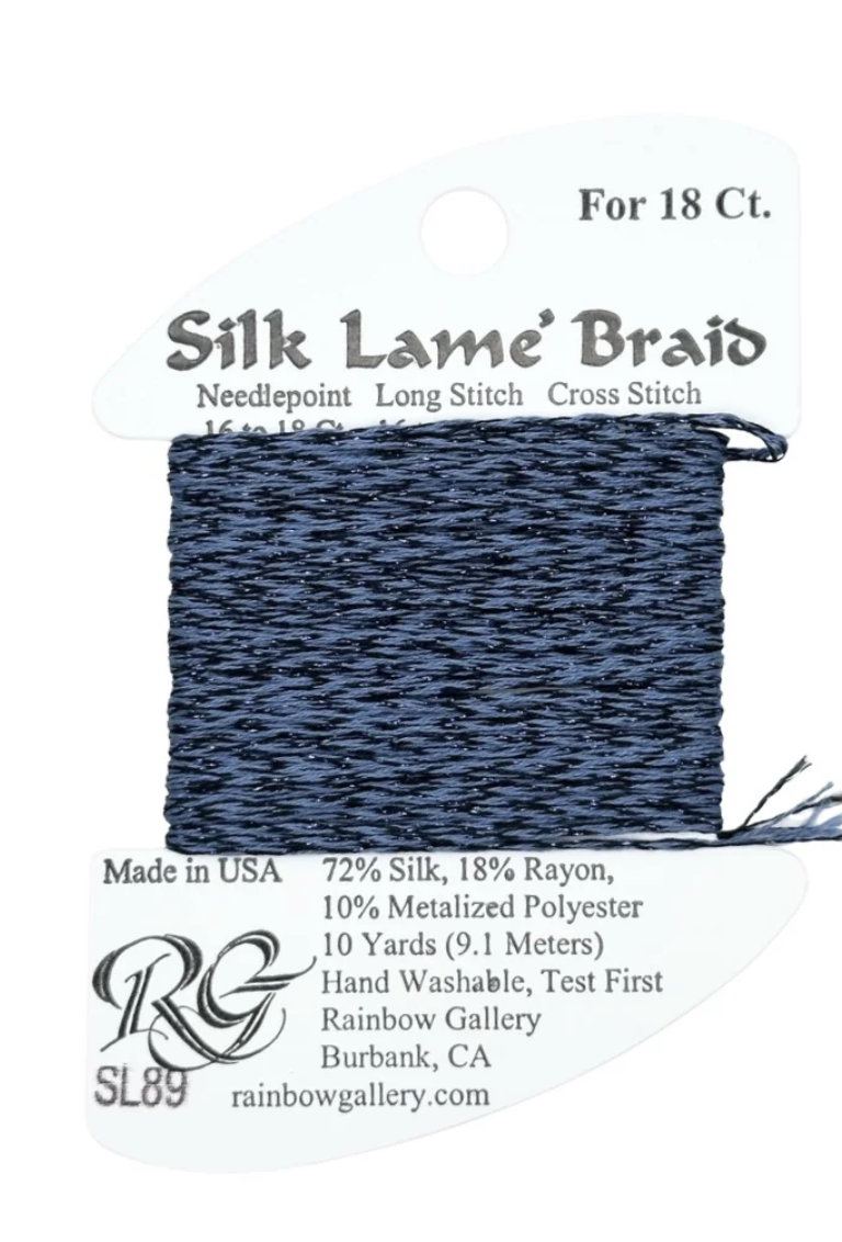 Silk Lame Braid SL89 Blue Jeans