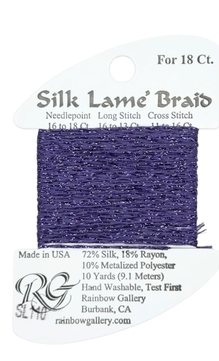 Silk Lame Braid SL110 Dark Violet