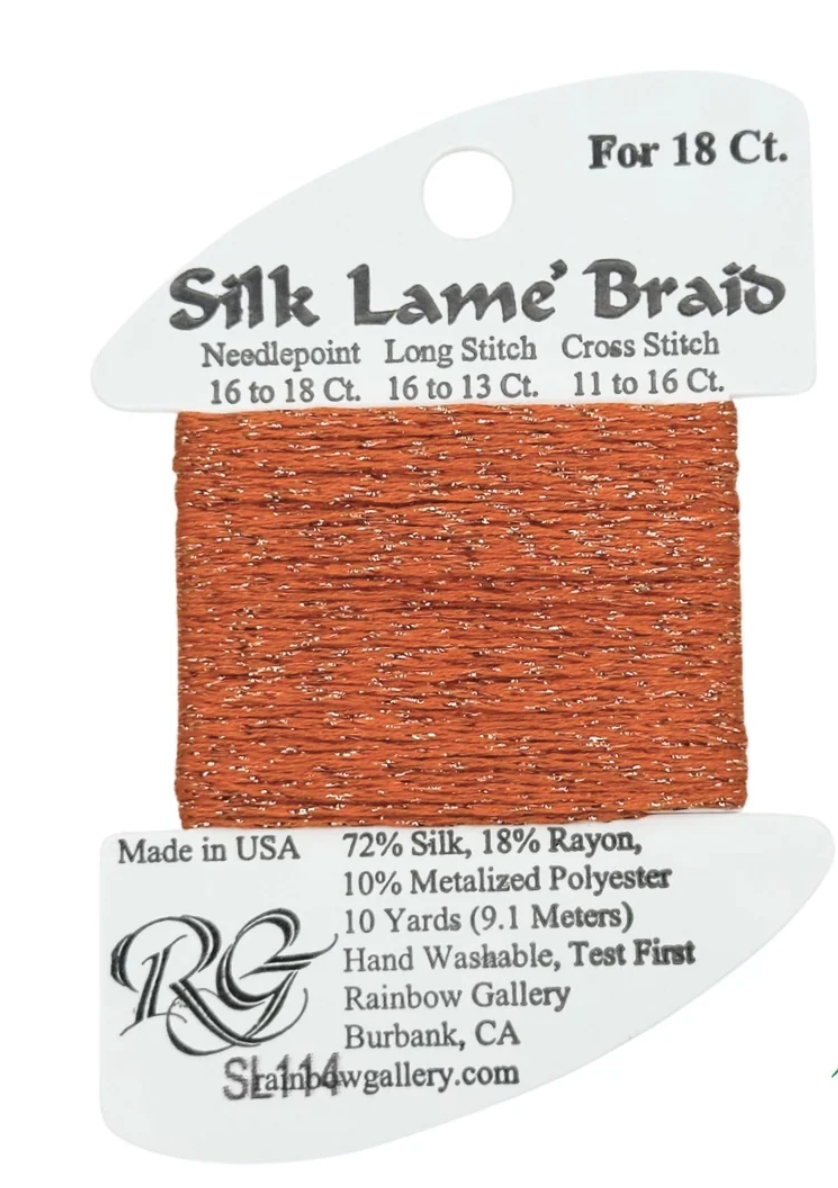 Silk Lame Braid SL114 Lite Pumpkin