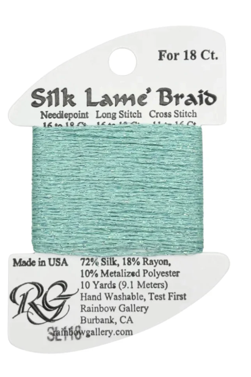 Silk Lame Braid SL118 Sea Spray