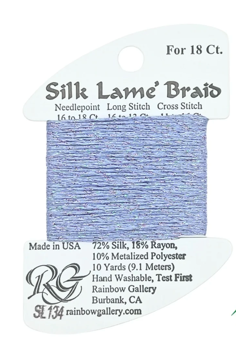 Silk Lame Braid SL134 Misty Lilac