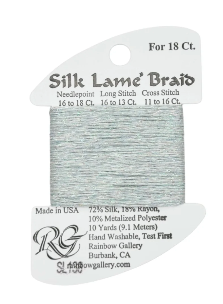 Silk Lame Braid SL138 Glacier
