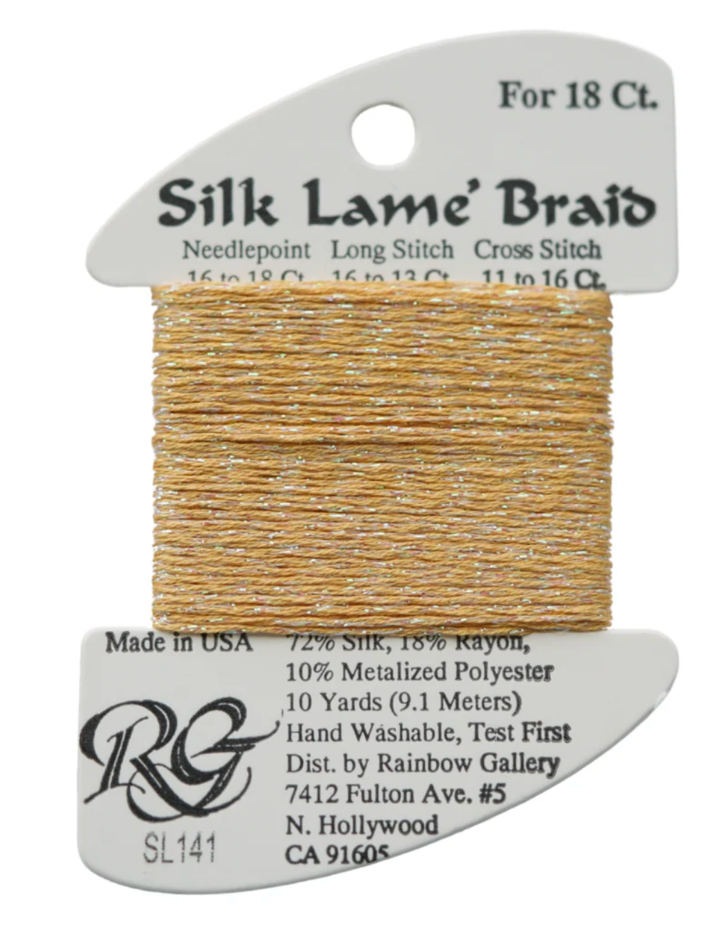 Silk Lame Braid SL141 Pineapple